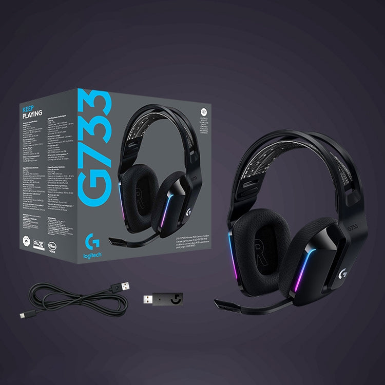 Logitech G733 LIGHT SPEED Wireless RGB Gaming Headset (Purple) - free shipping - PMC TechLife - Order now!