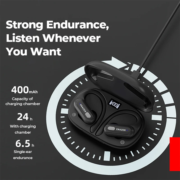 Lenovo Erazer XT60 Pro Bluetooth 5.3 Ear-mounted Sports Wireless Bluetooth Earphone (White) - Bluetooth Earphone by Lenovo | Online Shopping South Africa | PMC Jewellery | Buy Now Pay Later Mobicred