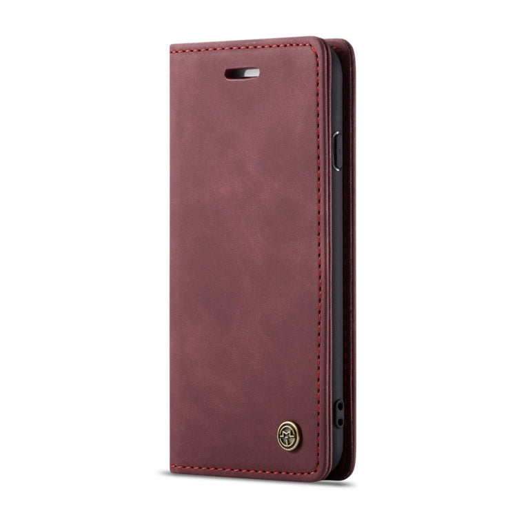 CaseMe-013 Multifunctional Retro Frosted Horizontal Flip Leather Case for iPhone 6 / 6s, with Card Slot & Holder & Wallet(Wine Red) - More iPhone Cases by CaseMe | Online Shopping South Africa | PMC Jewellery | Buy Now Pay Later Mobicred