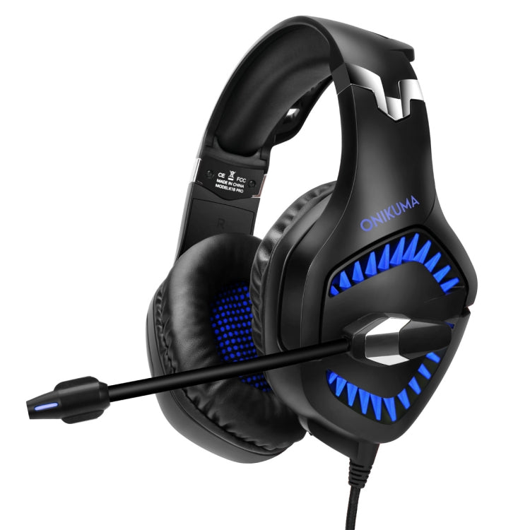 ONIKUMA K1 PRO Stereo Surround Gaming Headphone with Microphone & LED Lights(Black Blue) - Multimedia Headset by ONIKUMA | Online Shopping South Africa | PMC Jewellery | Buy Now Pay Later Mobicred