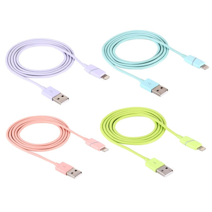 1m Circular Bobbin Gift Box Style 8 Pin to USB Data Sync Cable with Indicator for iPhone, iPad(Blue) - Normal Style Cable by PMC Jewellery | Online Shopping South Africa | PMC Jewellery | Buy Now Pay Later Mobicred