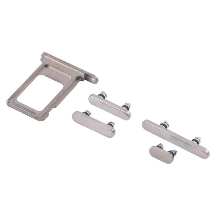 For iPhone 16 Pro Max Original SIM Card Tray + Side Keys (Silver) - Others by PMC Jewellery | Online Shopping South Africa | PMC Jewellery | Buy Now Pay Later Mobicred