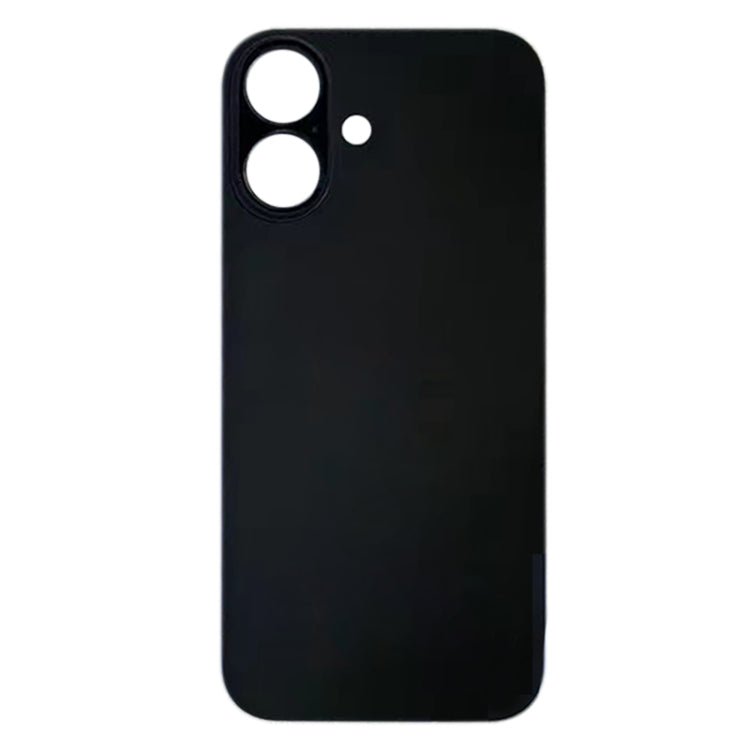 For iPhone 16 Plus Easy Replacement Big Camera Hole Glass Back Battery Cover(Black) -  by PMC Jewellery | Online Shopping South Africa | PMC Jewellery | Buy Now Pay Later Mobicred