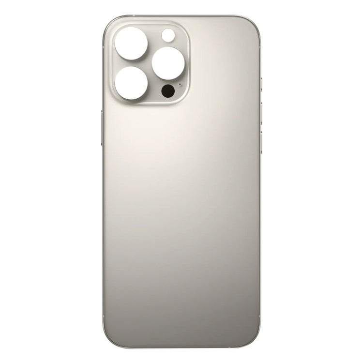 For iPhone 16 Pro Easy Replacement Big Camera Hole Glass Back Battery Cover(Titanium) - free shipping - PMC Jewellery - Order now!