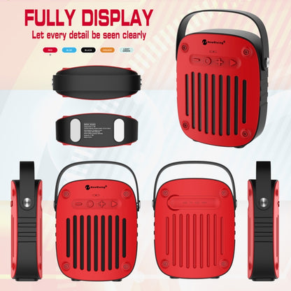 NewRixing NR-4014 Outdoor Portable Hand-held Bluetooth Speaker with Hands-free Call Function, Support TF Card & USB & FM & AUX (Black) - Desktop Speaker by NewRixing | Online Shopping South Africa | PMC Jewellery | Buy Now Pay Later Mobicred