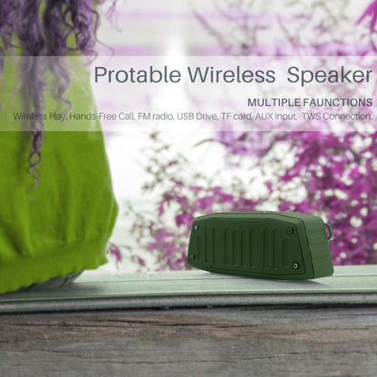 NewRixing NR-4019 Outdoor Portable Bluetooth Speaker with Hands-free Call Function, Support TF Card & USB & FM & AUX (Grey) - Desktop Speaker by NewRixing | Online Shopping South Africa | PMC Jewellery | Buy Now Pay Later Mobicred