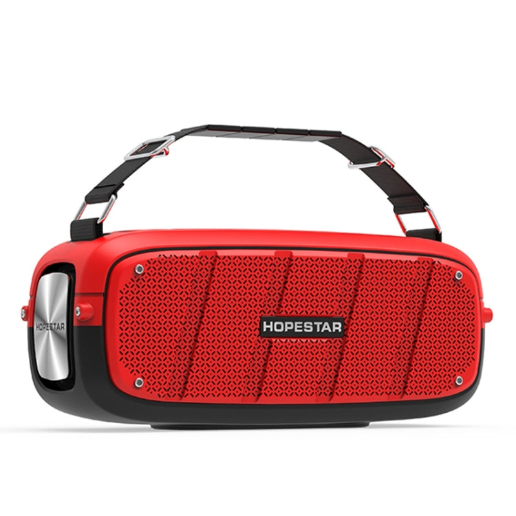 HOPESTAR A20 TWS Portable Outdoor Waterproof Subwoofer Bluetooth Speaker, Support Power Bank & Hands-free Call & U Disk & TF Card & 3.5mm AUX(Red) - Desktop Speaker by HOPESTAR | Online Shopping South Africa | PMC Jewellery | Buy Now Pay Later Mobicred