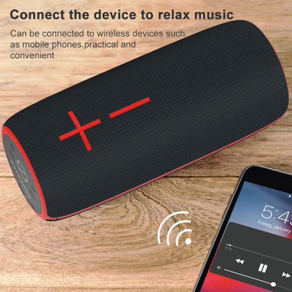 HOPESTAR P21 TWS Portable Outdoor Waterproof Woven Textured Bluetooth Speaker, Support Hands-free Call & U Disk & TF Card & 3.5mm AUX & FM (Grey) - Desktop Speaker by HOPESTAR | Online Shopping South Africa | PMC Jewellery | Buy Now Pay Later Mobicred