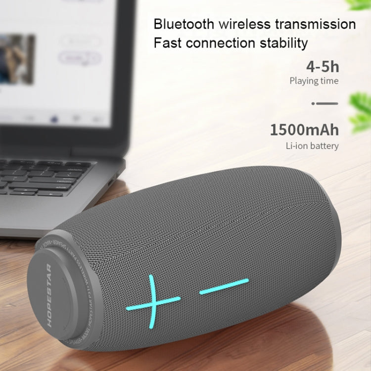 HOPESTAR P31 TWS Portable Outdoor Waterproof Lens-style Head Bluetooth Speaker with LED Color Light, Support Hands-free Call & U Disk & TF Card & 3.5mm AUX & FM (Green) - Desktop Speaker by HOPESTAR | Online Shopping South Africa | PMC Jewellery | Buy Now Pay Later Mobicred