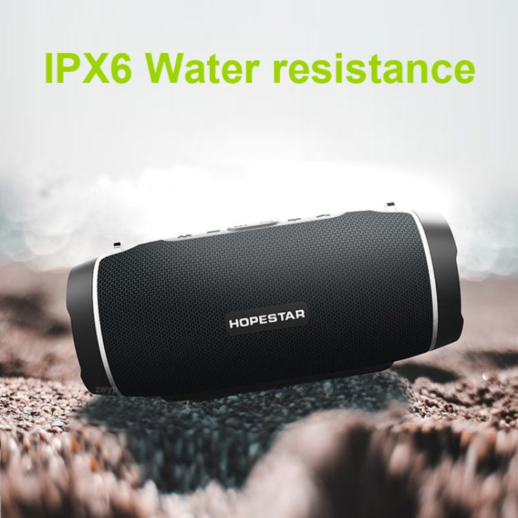 HOPESTAR H45 PARTY Portable Outdoor Waterproof Bluetooth Speaker, Support Hands-free Call & U Disk & TF Card & 3.5mm AUX & FM(Black) - Desktop Speaker by HOPESTAR | Online Shopping South Africa | PMC Jewellery | Buy Now Pay Later Mobicred