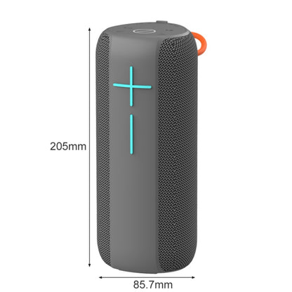 HOPESTAR P14 Pro Portable Outdoor Waterproof Wireless Bluetooth Speaker, Support Hands-free Call & U Disk & TF Card & 3.5mm AUX & FM (Grey) - Desktop Speaker by HOPESTAR | Online Shopping South Africa | PMC Jewellery | Buy Now Pay Later Mobicred