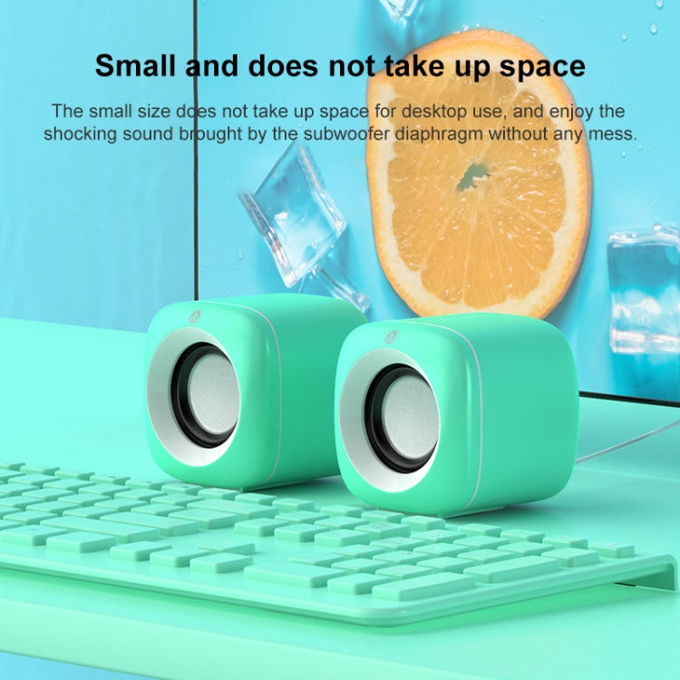 A1 USB Wire-controlled 9D Subwoofer Sound Mini Wired Speaker, Premium Version(Blue) -  by PMC TechLife | Online Shopping South Africa | PMC TechLife