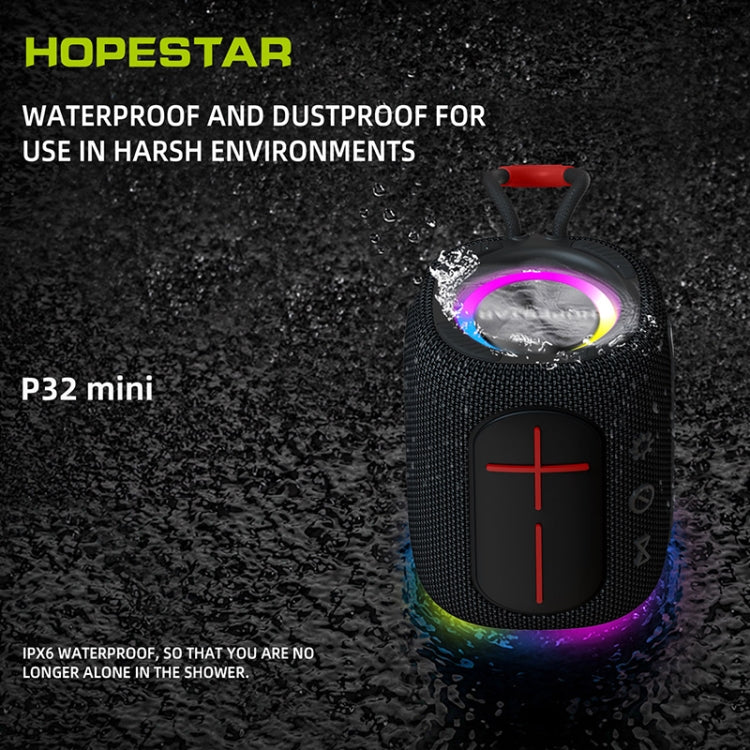 HOPESTAR P32mini TWS Waterproof Wireless Bluetooth Speaker (Grey) - Waterproof Speaker by HOPESTAR | Online Shopping South Africa | PMC Jewellery | Buy Now Pay Later Mobicred