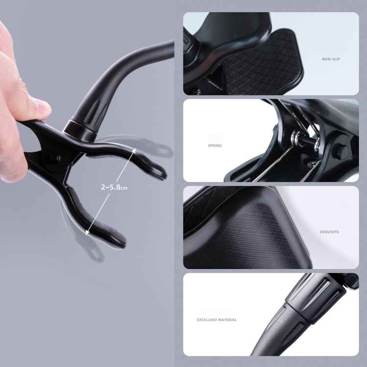 Flexible Arm Desktop Rod Action Camera Phone Holder Stand(Black) - Holder by PMC TechLife | Online Shopping South Africa | PMC TechLife | Buy Now Pay Later Mobicred