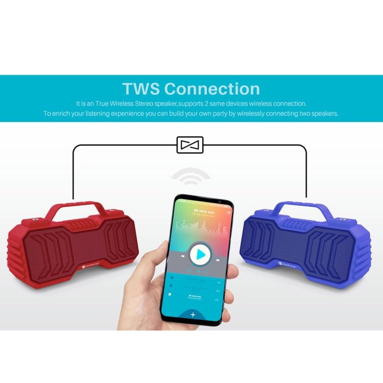 NewRixing NR-2029 Portable Wireless Bluetooth Stereo Speaker Support TWS Function Speaker(Black) - Desktop Speaker by NewRixing | Online Shopping South Africa | PMC Jewellery | Buy Now Pay Later Mobicred