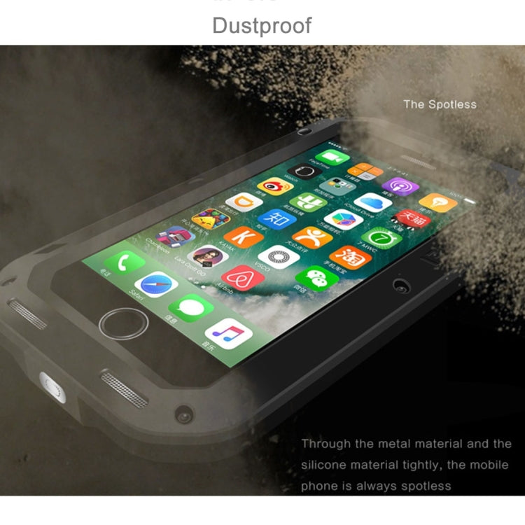 LOVE MEI for  iPhone 7 Professional and Powerful Dustproof Shockproof Anti-slip Metal Protective Case(Silver) - free shipping - PMC TechLife - Order now!