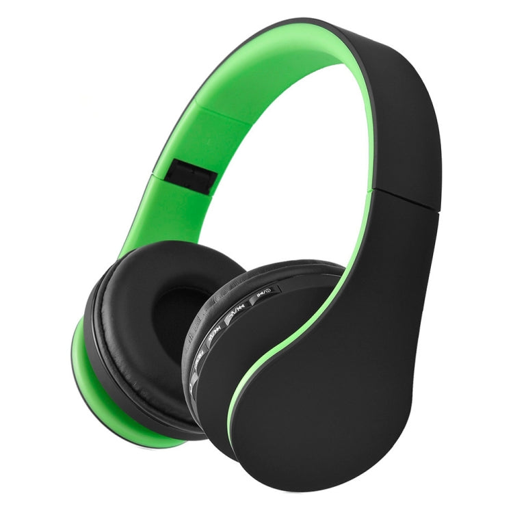 BTH-811 Folding Stereo Wireless  Bluetooth Headphone Headset with MP3 Player FM Radio, for Xiaomi, iPhone, iPad, iPod, Samsung, HTC, Sony, Huawei and Other Audio Devices(Green) - Headset & Headphone by PMC Jewellery | Online Shopping South Africa | PMC Jewellery | Buy Now Pay Later Mobicred