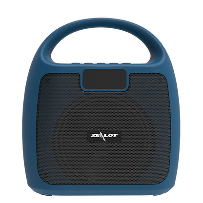 ZEALOT S42 Portable FM Radio Wireless Bluetooth Speaker with Built-in Mic, Support Hands-Free Call & TF Card & AUX (Lake Blue) - Desktop Speaker by ZEALOT | Online Shopping South Africa | PMC Jewellery | Buy Now Pay Later Mobicred