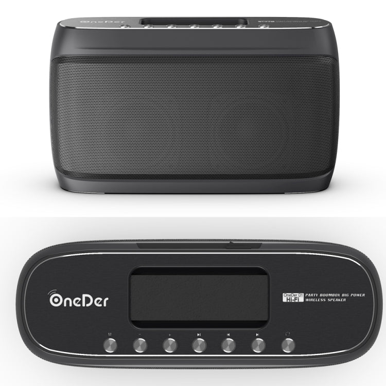 OneDer D1 60W Portable HiFi Bass Wireless Bluetooth Speaker, Support Hands-free / USB / AUX / TF (Grey) - free shipping - PMC Jewellery - Order now!