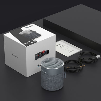 Oneder V13 Mini  Wireless Bluetooth Speaker, Support Hands-free & TF & FM & AUX(Grey) - Desktop Speaker by OneDer | Online Shopping South Africa | PMC Jewellery | Buy Now Pay Later Mobicred