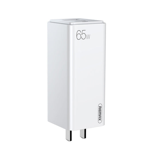 REMAX RP-U50 GaN  65W PD + QC 3.0 Type-C+ USB Port Fast Charger (US)(White) - USB Charger by REMAX | Online Shopping South Africa | PMC Jewellery | Buy Now Pay Later Mobicred