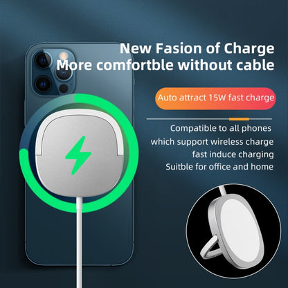 Y3 15W Ultra-thin MagSafe Magnetic Wireless Charger (Blue) - Wireless Charger by PMC Jewellery | Online Shopping South Africa | PMC Jewellery | Buy Now Pay Later Mobicred