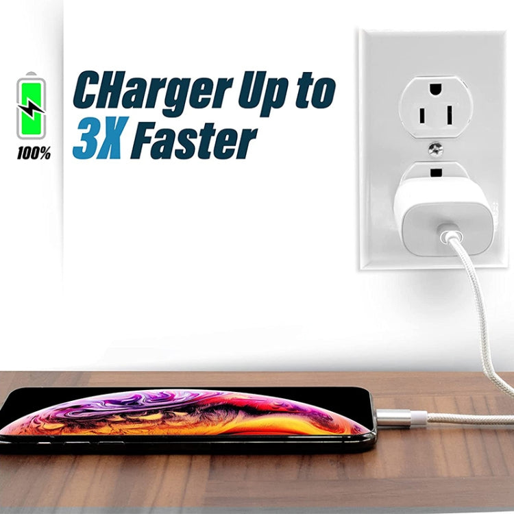 1m Net Style Metal Head 8 Pin to USB Data / Charger Cable(Blue) - free shipping - PMC Jewellery - Order now!