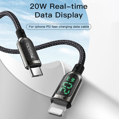 Yesido CA86 20W USB-C / Type-C to 8 Pin Digital Display Fast Charging Cable, Length: 1.2m - 2 in 1 Cable by Yesido | Online Shopping South Africa | PMC Jewellery | Buy Now Pay Later Mobicred