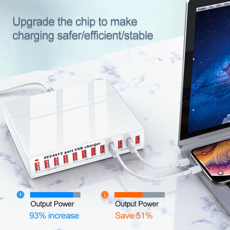 WLX-X6 120W 12 In 1 Multi-function Smart USB Charging Station - Multifunction Charger by PMC Jewellery | Online Shopping South Africa | PMC Jewellery | Buy Now Pay Later Mobicred