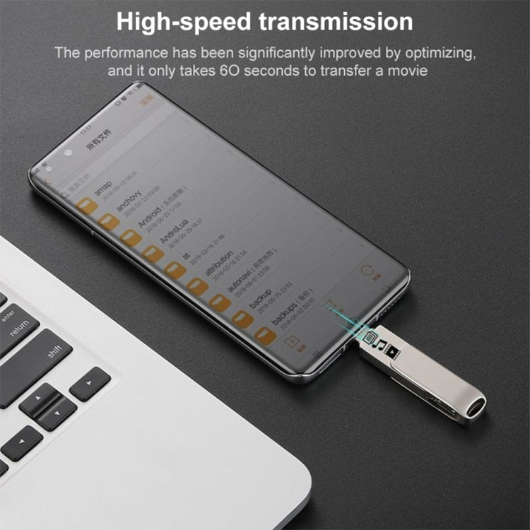 RQW-10X 3 in 1 USB 2.0 & 8 Pin & USB-C / Type-C 64GB Flash Drive, for iPhone & iPad & iPod & Most Android Smartphones & PC Computer - U Disk & Card Reader by PMC Jewellery | Online Shopping South Africa | PMC Jewellery | Buy Now Pay Later Mobicred