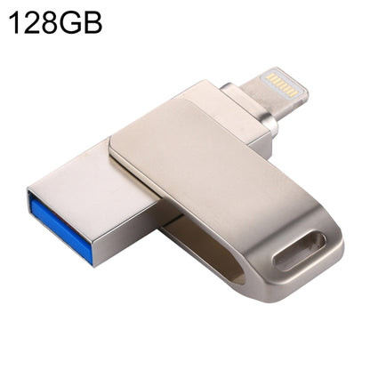 RQW-10G 2 in 1 USB 2.0 & 8 Pin 128GB Flash Drive, for iPhone & iPad & iPod & Most Android Smartphones & PC Computer - U Disk & Card Reader by PMC Jewellery | Online Shopping South Africa | PMC Jewellery | Buy Now Pay Later Mobicred