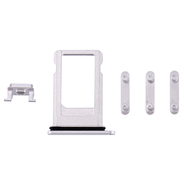 Card Tray + Volume Control Key + Power Button + Mute Switch Vibrator Key for iPhone 8 Plus (Silver) - iPhone 8 Plus Parts by PMc TechLife | Online Shopping South Africa | PMc TechLife | Buy Now Pay Later Mobicred