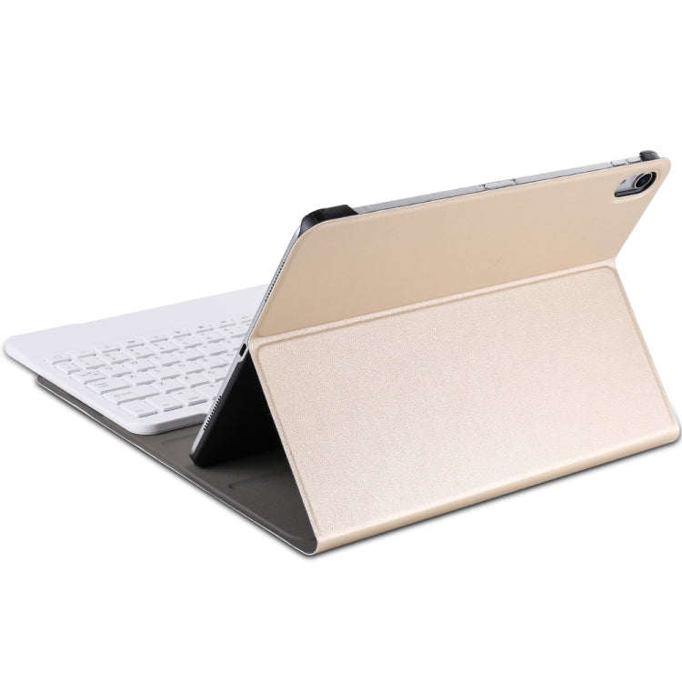 Detachable Bluetooth Keyboard + Brushed Texture Horizontal Flip Leather Tablet Case with Holder for iPad Pro 11 inch (2018)(Gold) - For iPad Pro by PMC TechLife | Online Shopping South Africa | PMC TechLife