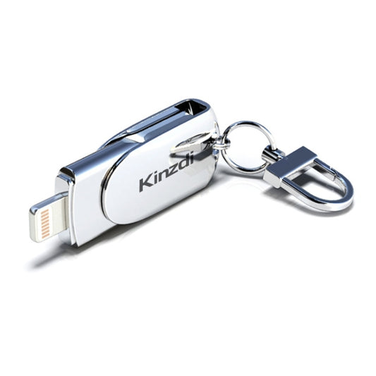 Kinzdi 256GB USB 2.0 + 8 Pin Interface Metal Twister Flash U Disk (Silver) - USB Flash Drives by Kinzdi | Online Shopping South Africa | PMC Jewellery | Buy Now Pay Later Mobicred