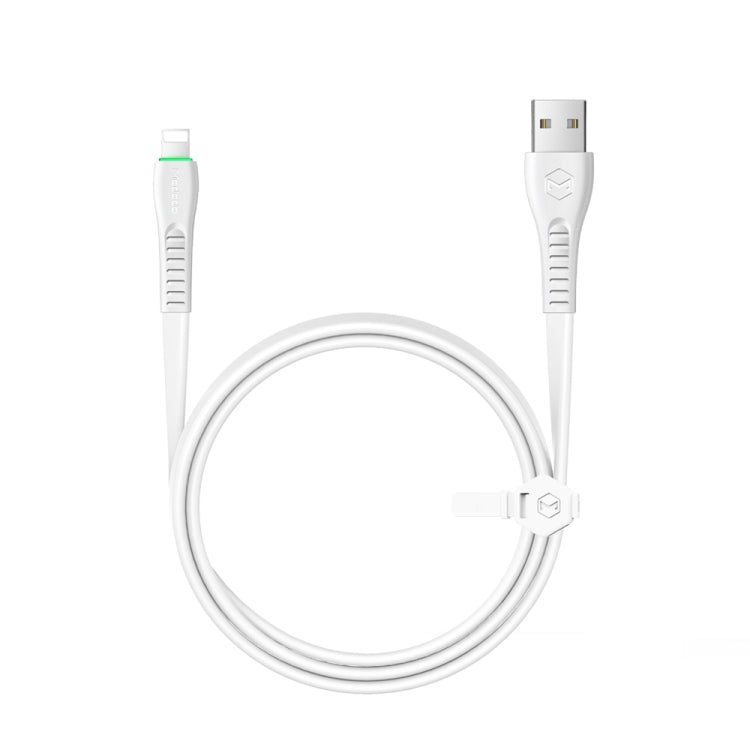 Mcdodo CA-6360 Flying Fish Series 8 Pin to USB LED Cable, Length: 1.2m(White) - Normal Style Cable by Mcdodo | Online Shopping South Africa | PMC Jewellery | Buy Now Pay Later Mobicred