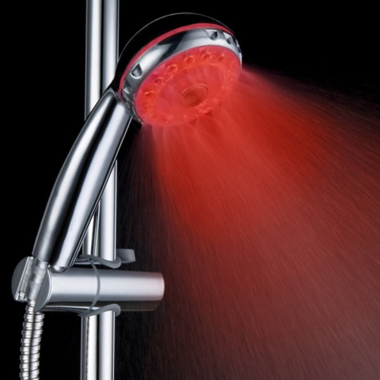 SDS-A21 15 LEDs ABS Temperature Sensor RGB LED Shower Head, Size: 22 x 8 x 4.5cm, Interface:  20mm - Shower Head by PMC TechLife | Online Shopping South Africa | PMC TechLife | Buy Now Pay Later Mobicred