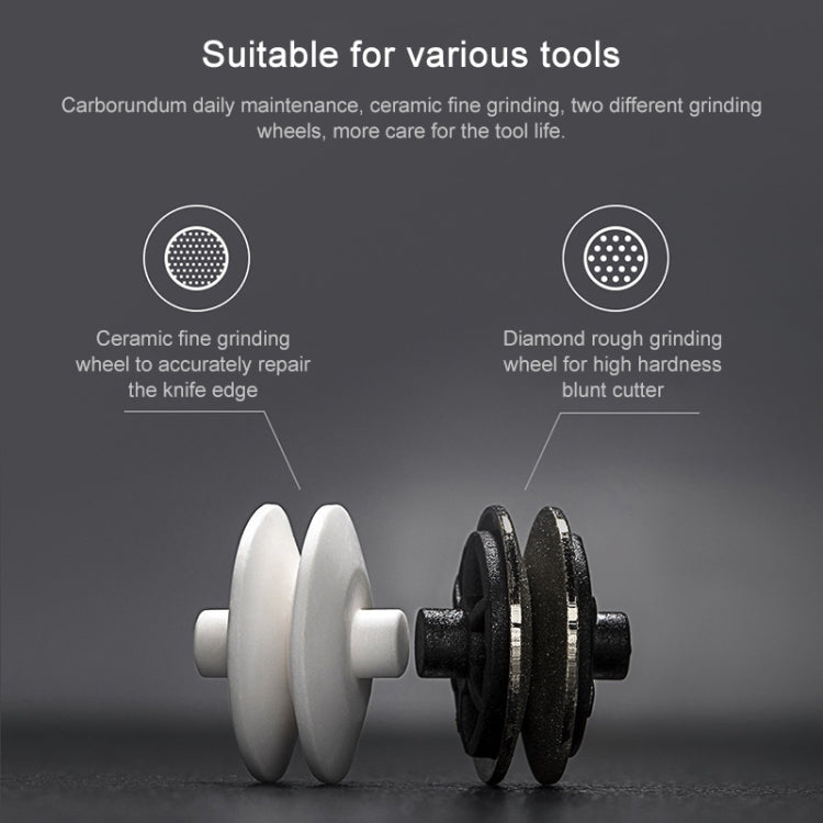 Original Xiaomi Youpin Huohou Kitchen Mini Double Wheel Knife Sharpener (White) - Knife Sharpener by Xiaomi | Online Shopping South Africa | PMC TechLife | Buy Now Pay Later Mobicred