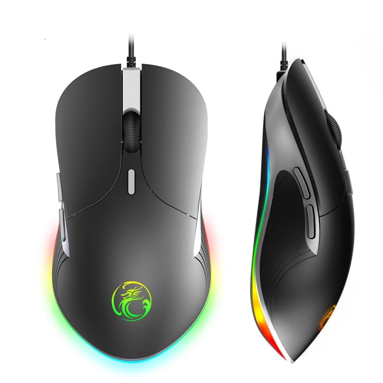 iMICE X6 Wired Mouse  6-button Colorful RGB Gaming Mouse(Black) - free shipping - PMC Jewellery - Order now!