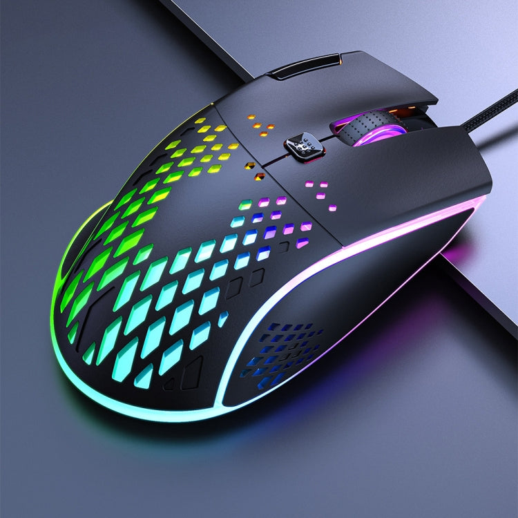 iMICE T97 Gaming Mouse RGB LED Light USB 7 Buttons 7200 DPI Wired Gaming Mouse (Black) - free shipping - PMC Jewellery - Order now!