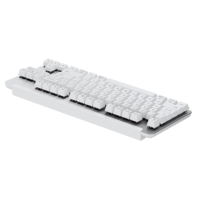 Logitech K855 Wireless Bluetooth Dual Mode Silent Mechanical Keyboard (White) - Wireless Keyboard by Logitech | Online Shopping South Africa | PMC Jewellery | Buy Now Pay Later Mobicred