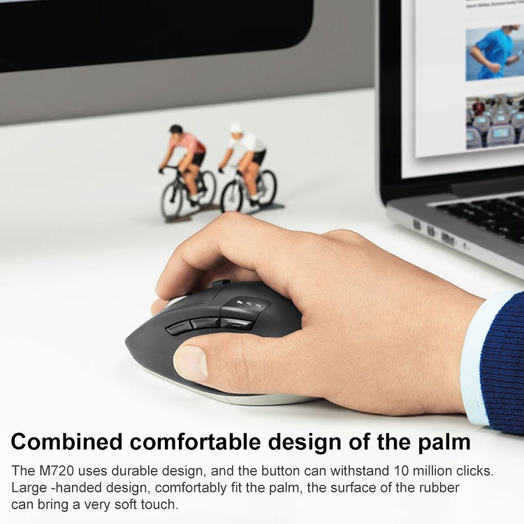 Logitech M720 1000DPI 2.4GHz Wireless Bluetooth Multimode Mouse (Black) - free shipping - PMC Jewellery - Order now!