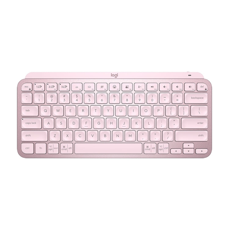 Logitech MX Keys Mini Wireless Bluetooth Ultra-thin Smart Backlit Keyboard (Pink) - Wireless Keyboard by Logitech | Online Shopping South Africa | PMC Jewellery | Buy Now Pay Later Mobicred