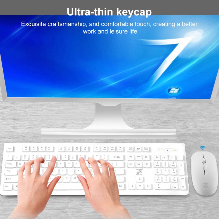 ZGB 8810 Mute Wireless Keyboard + Mouse Set (Black) - free shipping - PMC Jewellery - Order now!