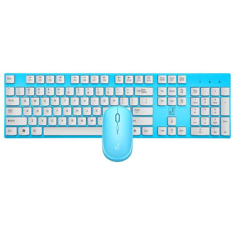 ZGB 8820 Candy Color Wireless Keyboard + Mouse Set (Blue) - Wireless Keyboard by Chasing Leopard | Online Shopping South Africa | PMC Jewellery | Buy Now Pay Later Mobicred