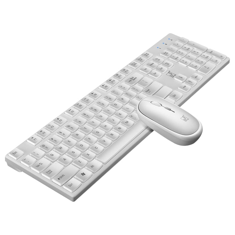 ZGB 8820 Candy Color Wireless Keyboard + Mouse Set (White) - free shipping - PMC Jewellery - Order now!