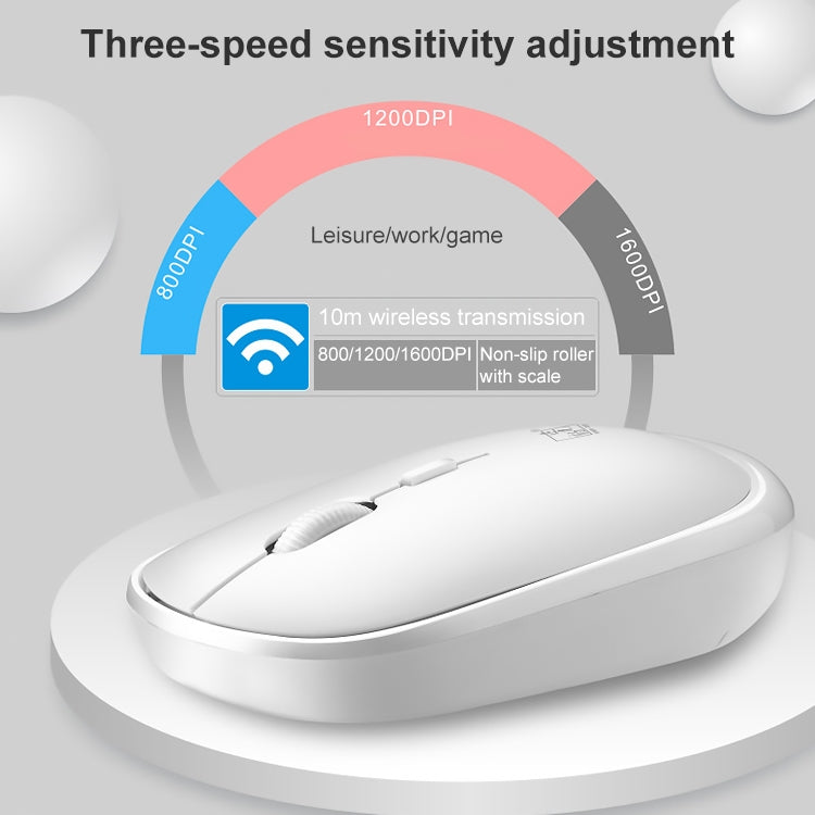 ZGB 8820 Candy Color Wireless Keyboard + Mouse Set (White) - free shipping - PMC Jewellery - Order now!