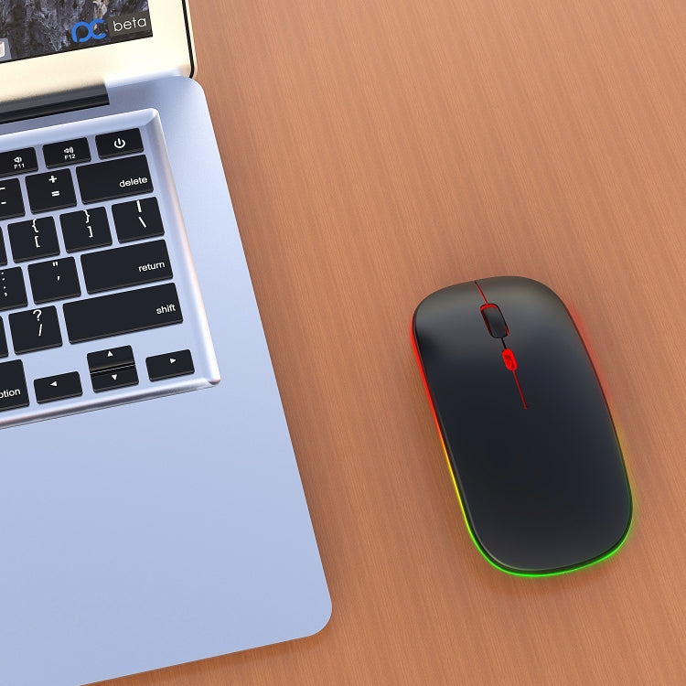 HXSJ M40 4 Key 2.4G Colorful Wireless Silent Mouse (Black) - Wireless Mice by HXSJ | Online Shopping South Africa | PMC TechLife | Buy Now Pay Later Mobicred