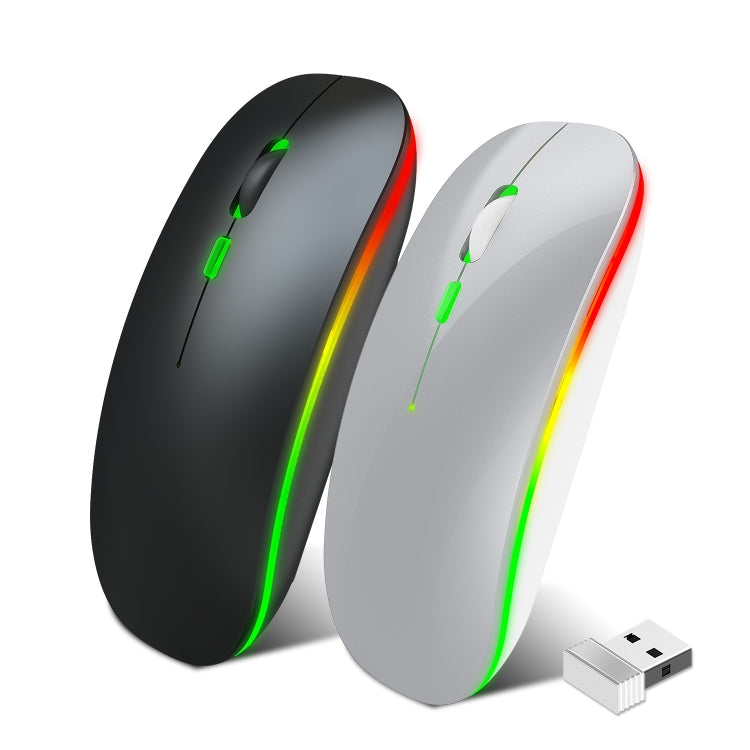 HXSJ M40 4 Key 2.4G Colorful Wireless Silent Mouse (Black) - Wireless Mice by HXSJ | Online Shopping South Africa | PMC TechLife | Buy Now Pay Later Mobicred