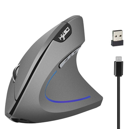 HXSJ T22 2.4GHz Wireless 4-Keys 2400 DPI Adjustable Ergonomics Optical Vertical Mouse - Wireless Mice by HXSJ | Online Shopping South Africa | PMC Jewellery | Buy Now Pay Later Mobicred