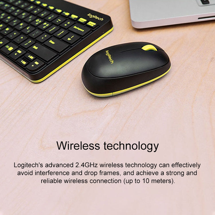 Logitech MK240 Nano Wireless Keyboard and Mouse Set (White) - Wireless Keyboard by Logitech | Online Shopping South Africa | PMC Jewellery | Buy Now Pay Later Mobicred